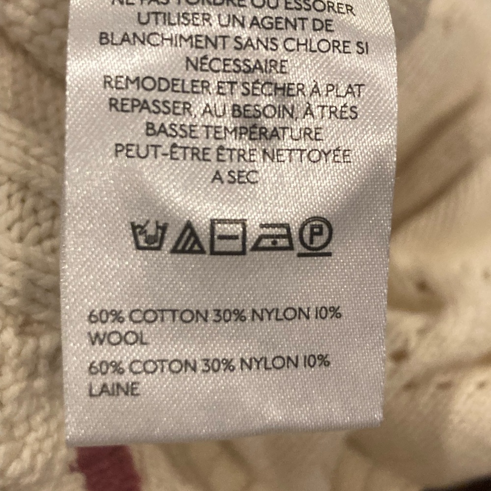 Anthropologie size large asymmetrical size large sweater excellent condition - Picture 9 of 10